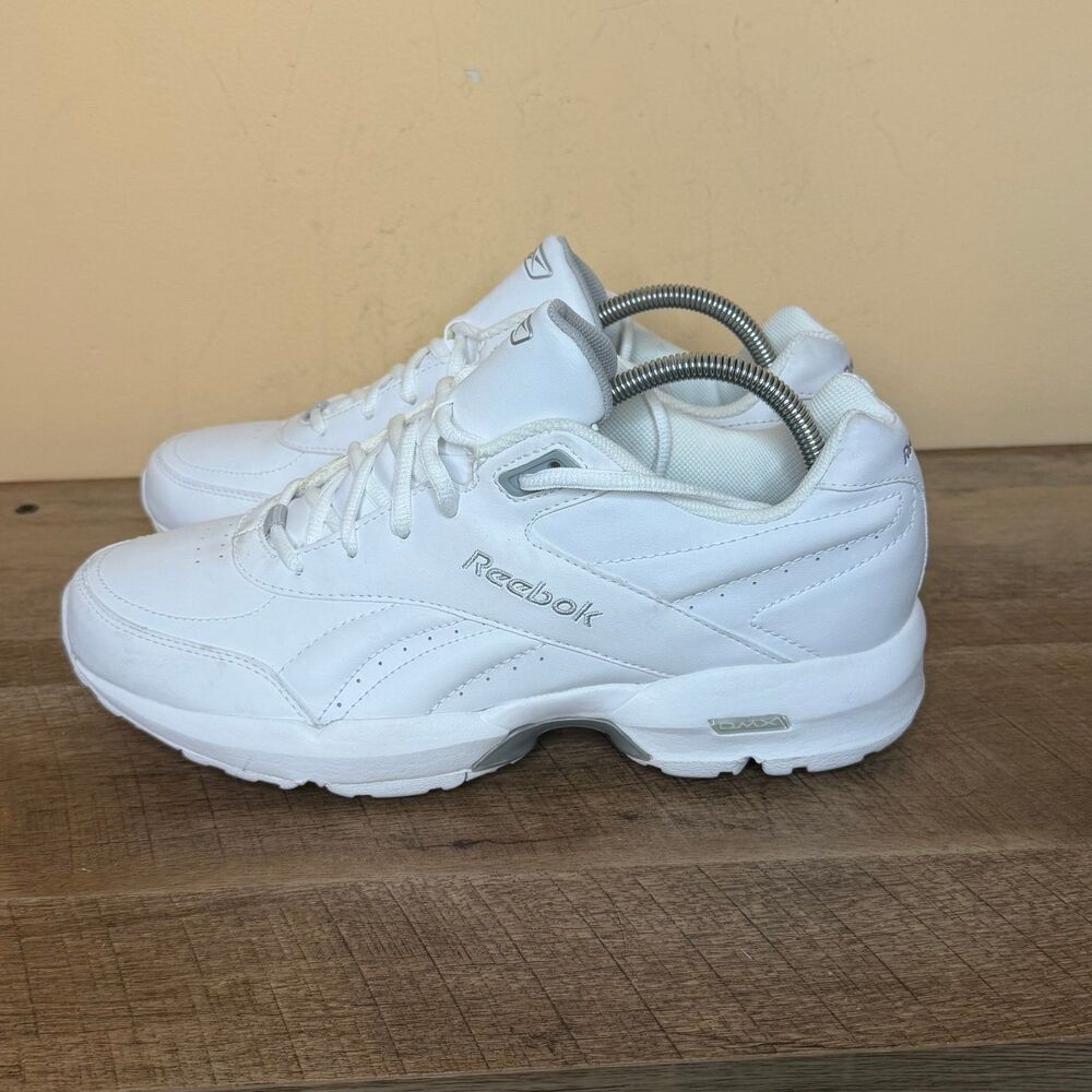 Reebok Mens Shoes size 9.5 Walk Ultra 7 DMX Max White Rubber Sole sneakers